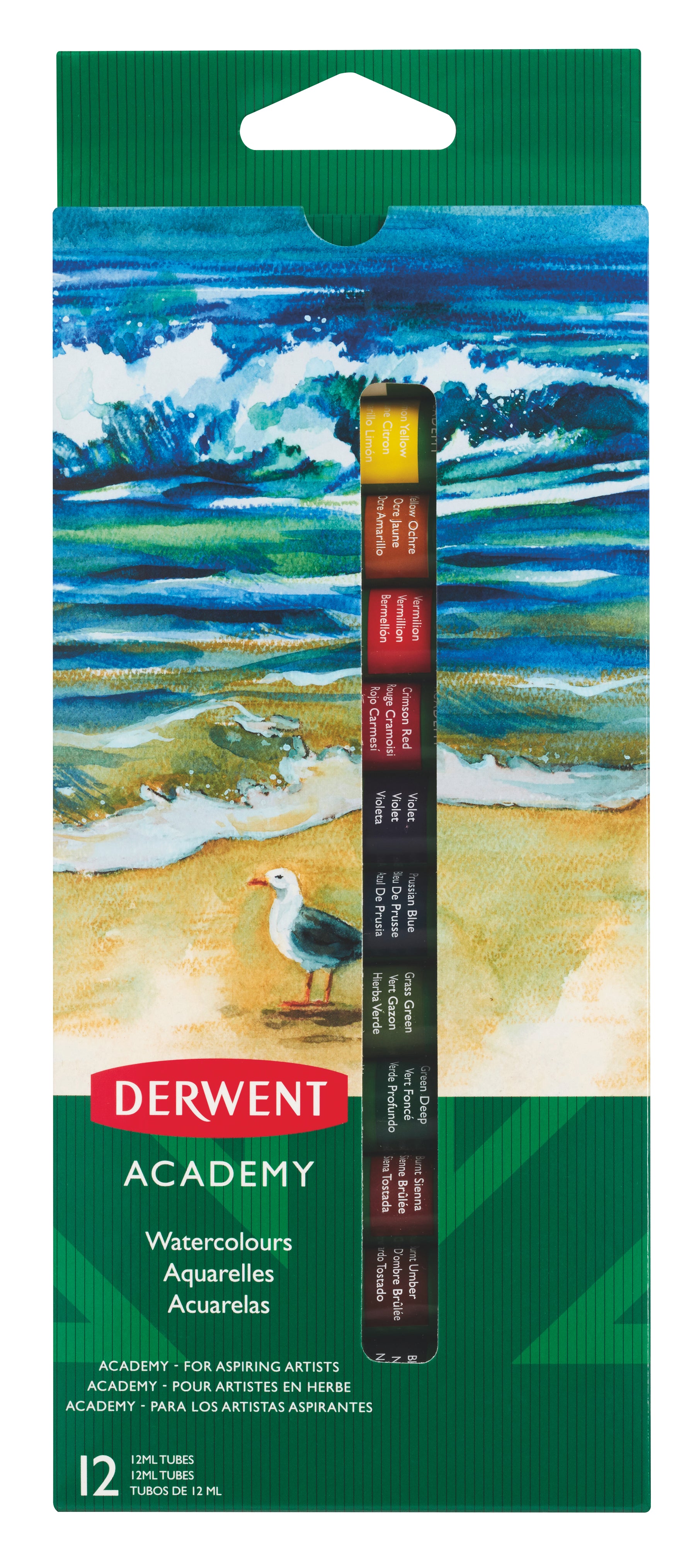 TEMPERA 12 CULORI 12 ML DERWENT ACADEMY TEMPERA 12 CULORI 12 ML DERWENT ACADEMY